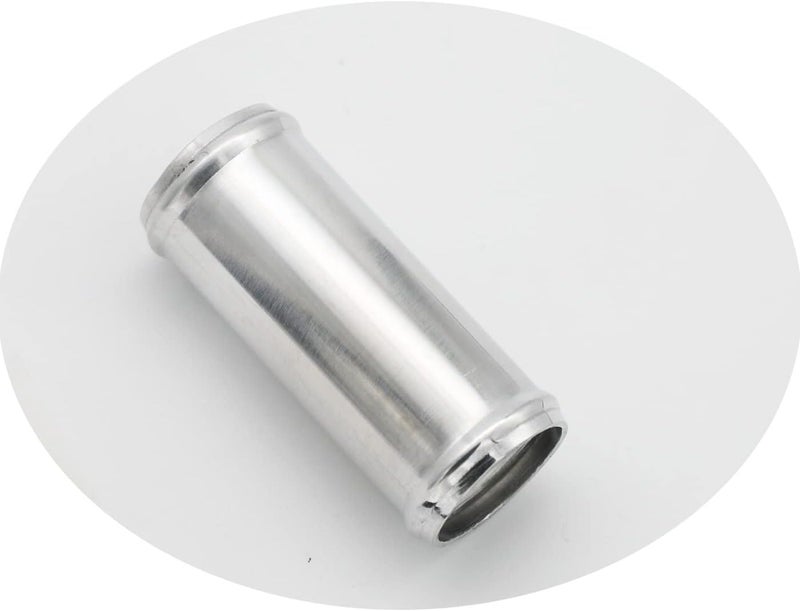 KRD PERFORMANCE 19mm(0.75") OD, Length 3" (76mm), Straight 0.75 Inch 6061 Aluminum Alloy Hose Joiner Tube Intercooler Pipe Connector High Class Glossy Polished Treatment Air Intake Tube with Bead Roll - Image 2